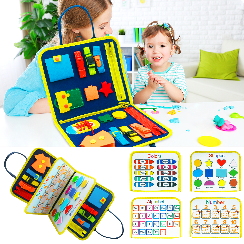 Buttoning Learning Baby Early Education Preschool Sensory Learning Toy